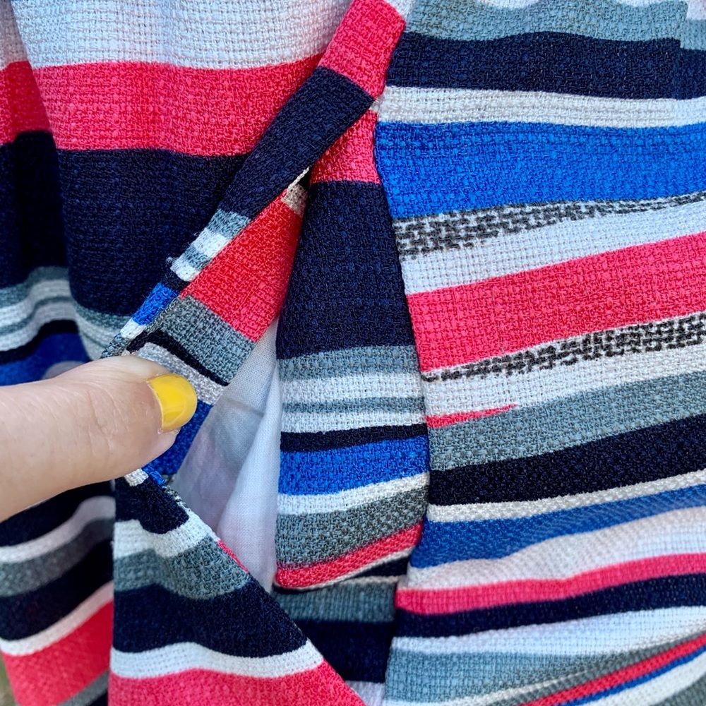 Aqua striped sundress. Size small. EUC. - Picture 6 of 7